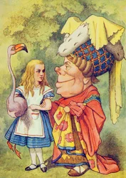 Alice with the Duchess, illustration from 